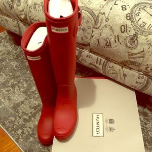 Hunter Red Rain Boots